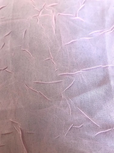 1-1/2 Yard schöner hellrosa/babyrosa Stretch Crinkle Strick 45" breit   - Bild 4 von 5