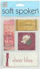 MAMBI Soft Spoken 3D stickers ROMANCE Theme 92801 Fast FREE Shipping!