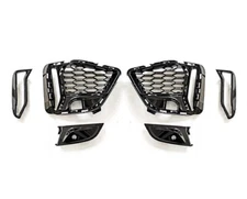 2Pcs For BMW M340i G20 G28 2019-2021 ABS Black Front Fog Light Lamp Cover Trim