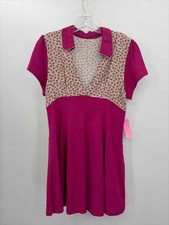 Pre-Owned Urban Outfitters Pink Size Medium Knee Length Short Sleeve Dress