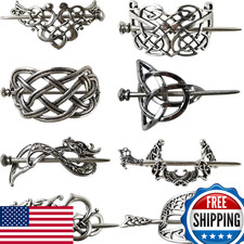Gxxmei 8Pcs Hair Clips Viking Celtic Hair Sticks Celtic Knot Hairpin Retro