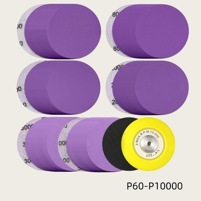 100mm Schleifscheiben Nass und trocken Klett Schleifpapier Körnung P60 - P10000