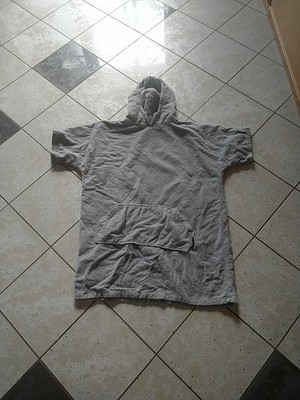Surfponcho Grau, für Kinder 10-13 Jahre