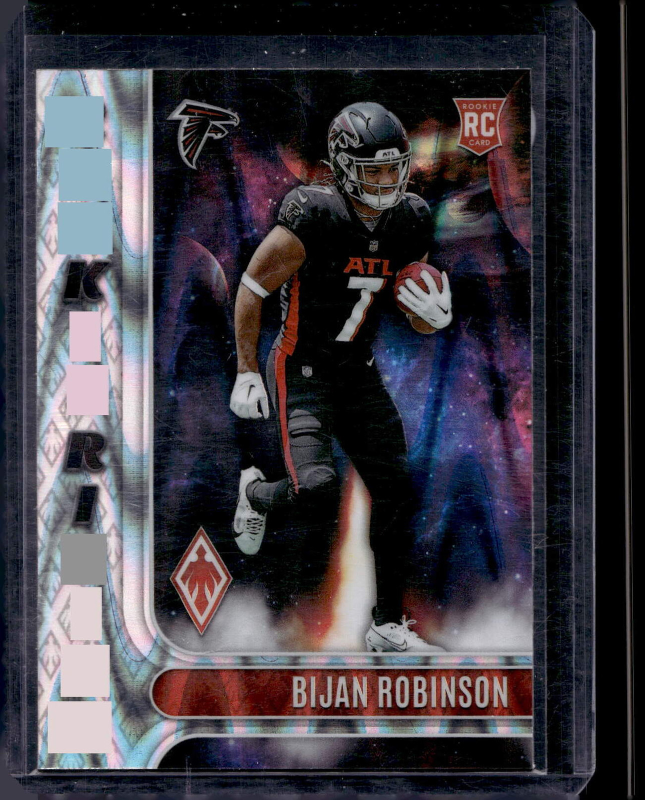 2023 Panini Phoenix #RIS-6 Bijan Robinson Rookie Rising Seismic Silver