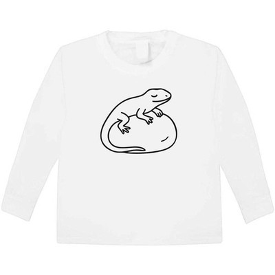 ''Eidechse'' Kinder / Kinder Langarm Baumwolle T-Shirts (KL054178)