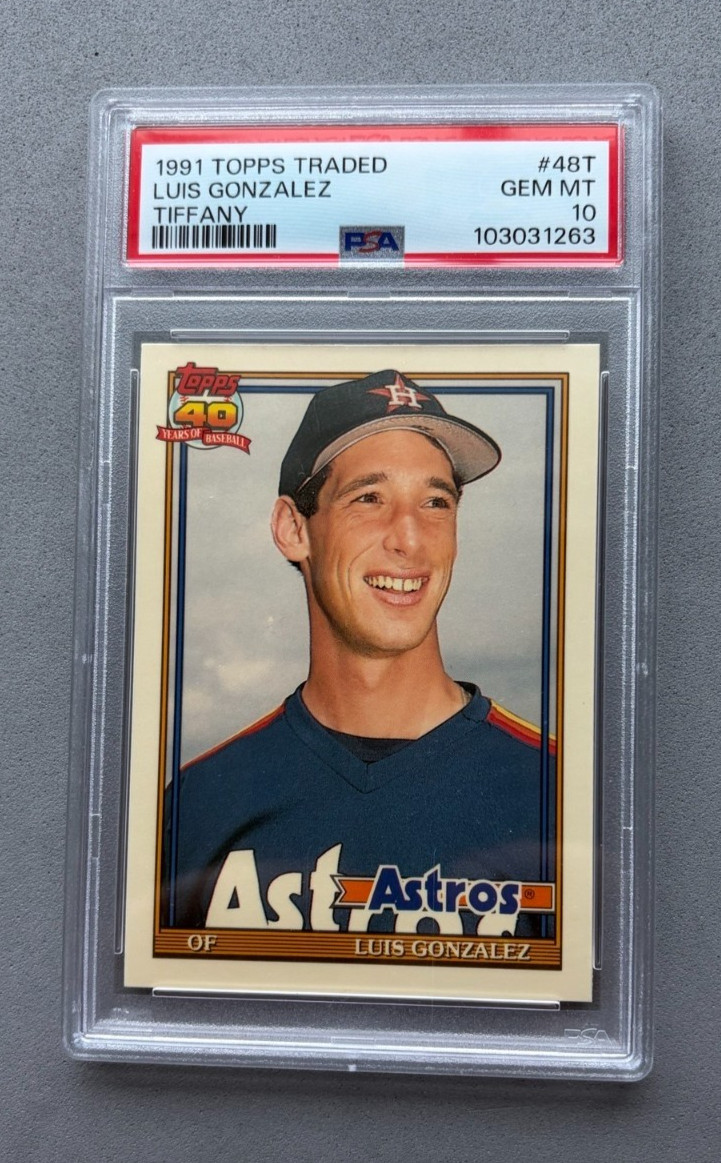 1991 Topps Traded Tiffany #48T Luis Gonzalez RC PSA 10 GEM MINT Diamondbacks