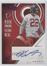2016 Panini Absolute Rook Ink Blue Keanu Neal #46 Auto k5n