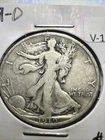 1919-D Denver Walking Liberty Silver Half 50c Coin