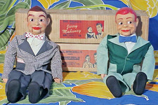 Maniquíes ventrílocuo Juro Jerry Mahoney & Knucklehead Smiff 24" con cajas originales