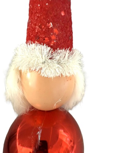 Vintage Christmas W German Vintage Santa Tree Topper, 1950's Mid Century 13.5" - Picture 4 of 7