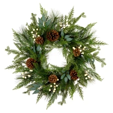 National Tree Company 24 in Artificial Christmas Wreath, Inspired by Nature