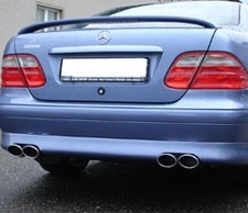 Fox Duplex Sportauspuff Mercedes CLK W208 C208 Coupe A208 Cabrio 2x88x74mm oval