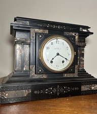Seth Thomas Heavy Marble Table Shelf Desk 8 D...