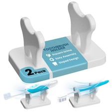 Toothbrush Caddy - Personal Toothbrush Holder for Bathroom Counter - Compact ...