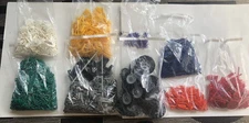 Lot Of 8 Pounds Bundle Of K’nex Parts Pieces Some Organized Rods Wheels Etc Knex