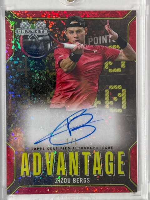 2024 Topps Graphite Advantage Red Crystalline 1/1 One of One Zizou Bergs RC Auto