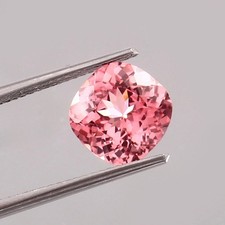 Natural 12.05 Ct Certified Pink Morganite Cushion Cut Loose Gem for Jewelry