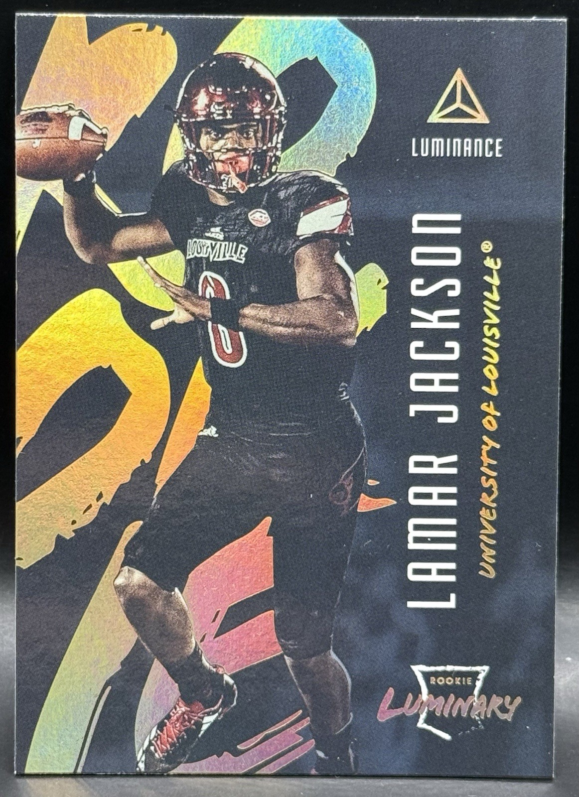2018 Panini Luminance Luminary Lamar Jackson RC NM #14 Baltimore Ravens MVP