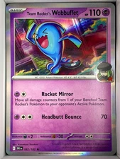 Team Rocket's Wobbuffet 082/182 SV: Destined Rivals Holo Rare English