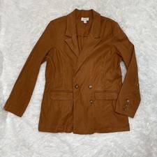 Evereve Linen Blend Blazer Women  s Size M Medium Lightweight Preppy Academia Top