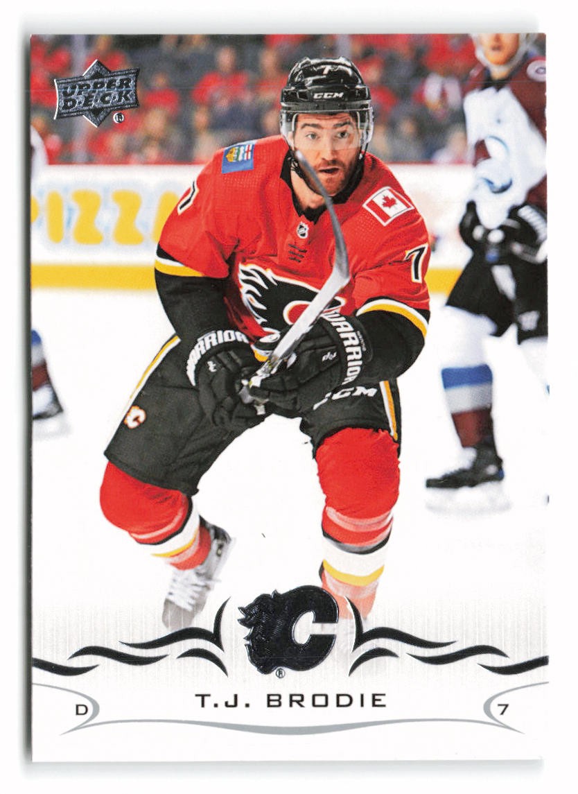 2018-19 Upper Deck T.J. Brodie #30 Calgary Flames