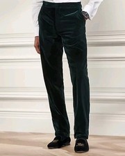 Ralph Lauren Purple Label Gregory Hand Tailored Velvet Trousers- Size 32