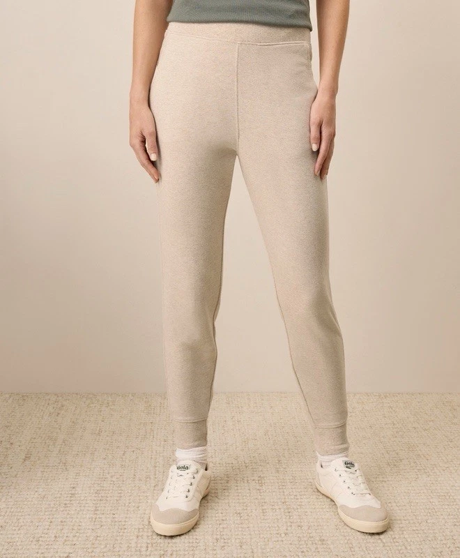 Pact Women’s Airplane Jogger $88 MSRP W9M Flax Heather Size L