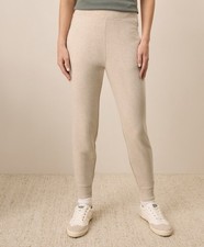 Pact Women  s Airplane Jogger 88 MSRP W9M Flax Heather Size M