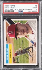 2021 TOPPS 70 YEARS OF TOPPS BB #6 MIKE TROUT PSA 9