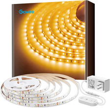 Govee Warm White LED Strip Lights 16.4Ft with Control Box, 3000K, Dimmable
