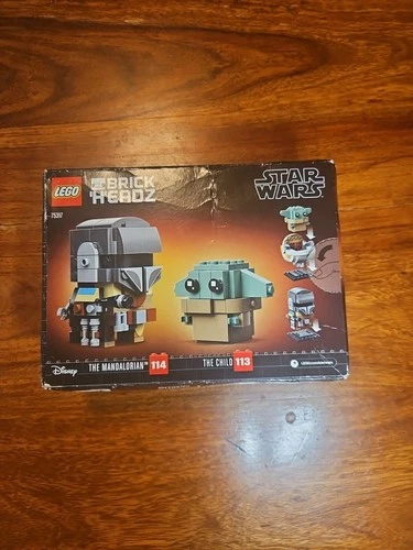 LEGO Star Wars Brickheadz Mandalorian The Child #75317 Sealed Damaged Box
