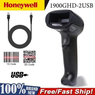 Honeywell 1900GHD-2USB High-Density 2D USB Handheld Barcode Scanner w USB Cable