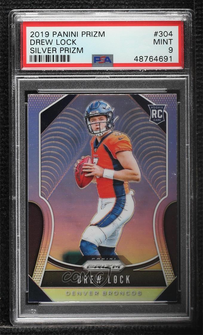 2019 Panini Prizm Rookies Silver Prizm Drew Lock #304 PSA 9 MINT 0i6p