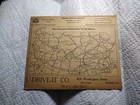 Old U Drive It Co Advertising Business Card In Reading PA Map Of PA Highways  — photo 1