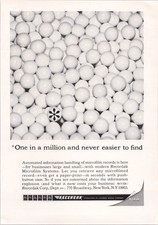 Recordak Kodak Vintage Microfilm Magazine Ad Print 1965 Technology Business