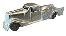 Vintage Tootsietoy Truck Silver 1019 Jumbo 6" Pickup Truck Mfg 1936-1941 NICE
