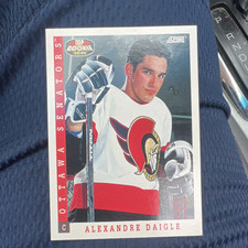 1993-94 Score Top Rookie Alexandre Daigle #496 Ottawa Senators NHL Card