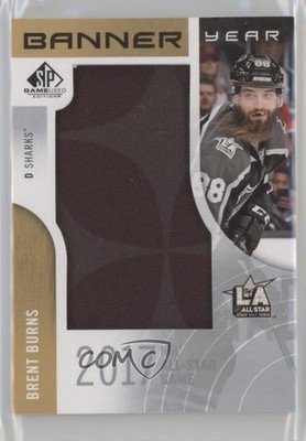 2017-18 SP Game Used Banner Year All-Star Game 2017 Brent Burns #BAS-BB 04z0