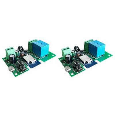 2X 12 V WLAN Relais Tuya Smart Life App Schaltermodul, Fernbedienung, Timer, ...