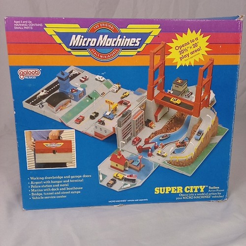 Micro Machines Super City Tool Box Playset Box Vintage 1988 Galoob unvollständig 6420 - Bild 15 von 18