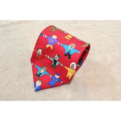 Vintage Save the Children Necktie  Reach for the Stars  Emily Age 11 Silk Tie