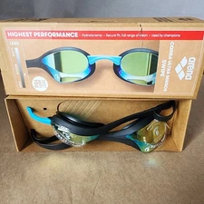 Arena Swimming Goggles Cobra Ultra Swipe Mirror Aqua/Black 002507-999
