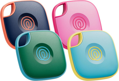 Bluetooth Tracker Tile Mate Key Finder Item Locator iOS Android 4 Pack