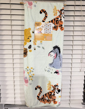 Disney Winnie the Pooh Plush Throw Blanket 50 x 70 in White Polyester