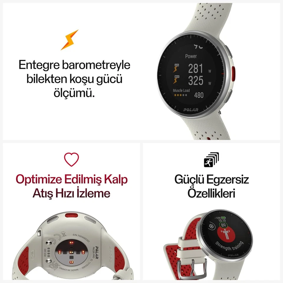 Polar Pacer Pro - Advanced GPS Sports Watch, Wrist Heart Rate Monitor, Smart Wat - Image 2 of 4