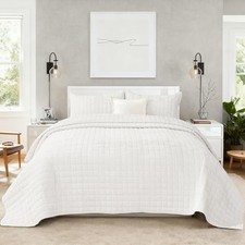 Quilt Set California King Size 106x118 Luxurious California King-106x118 Cream