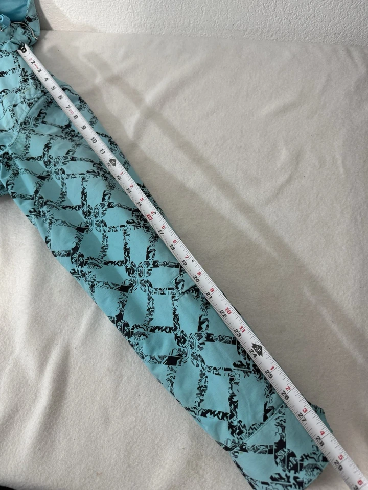 Burton Mutiny DryRide Snowboard Ski Jacket Blue Black Print Women's Size Medium - Image 4 of 4