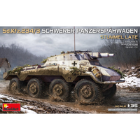 SD.KFZ.234/3 Schwerer Panzerspahwagen Stummel Late Kit 1:35 Miniart Kit Mezzi Mi