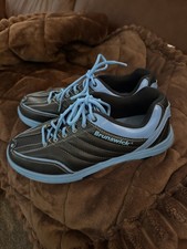 Brunswick Czarne/Niebieskie Damskie Skórzane Buty do kręgielni Rozmiar 10
