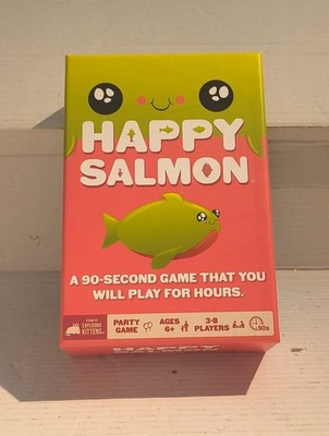 Happy Salmon Family-Friendly Party Card Game  Ages 6+  by Exploding Kittens Fun